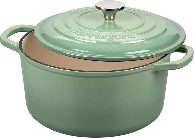VORRINGARD Enameled Cast Iron Dutch Oven Pot - Image 4
