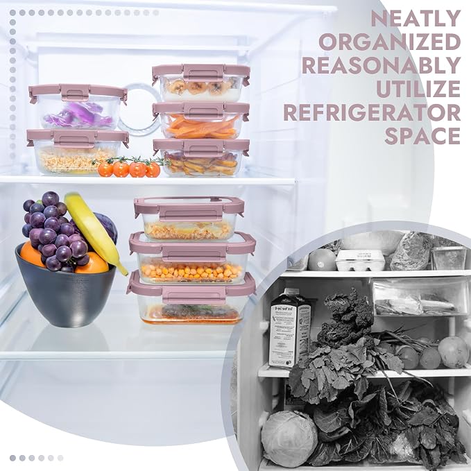 10-Pack Glass Food Storage Containers - Image 8
