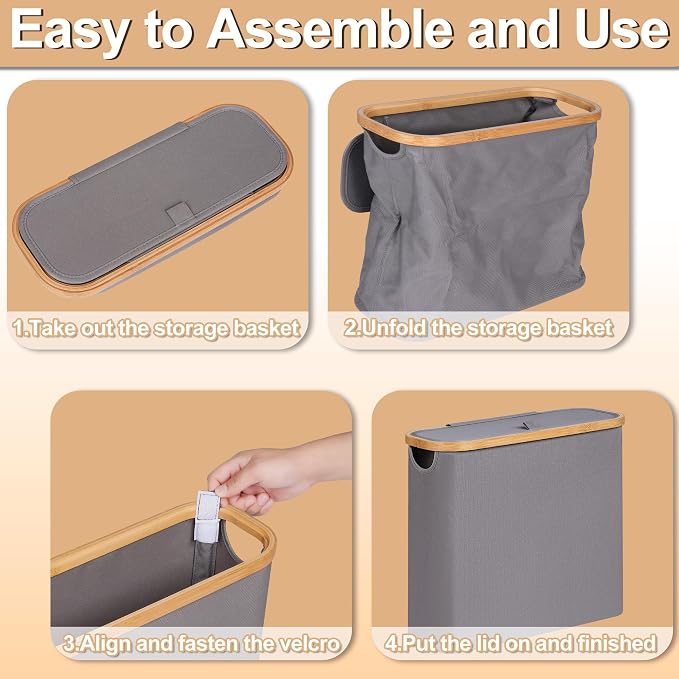 efluky Toilet Paper Basket 28L, Toilet Paper Storage - Image 5