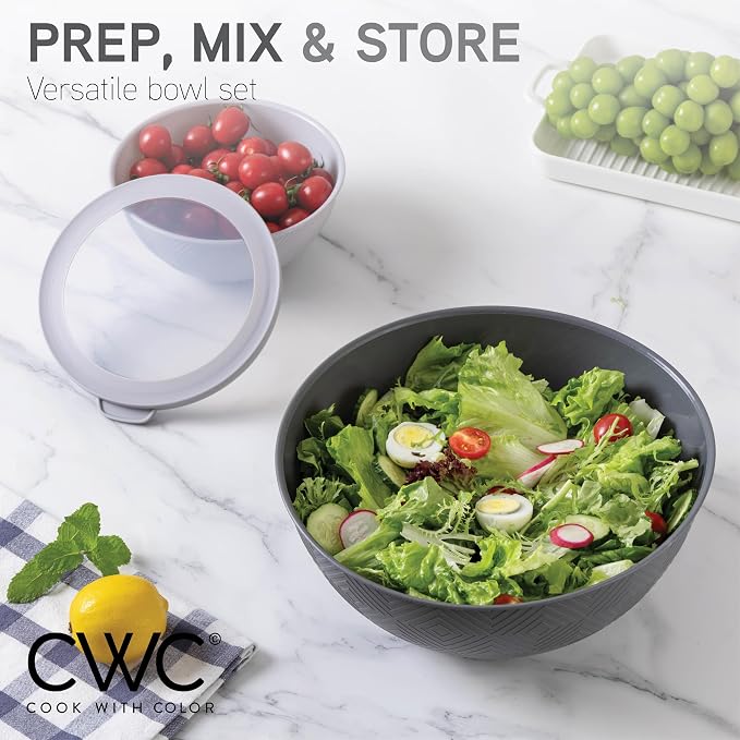 COOK WITH COLOR Mixing Bowls with Lids - Image 3