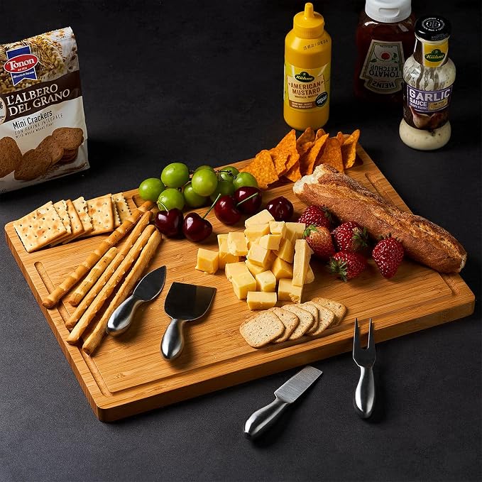 Large Bamboo Wood Cutting Board - Image 4