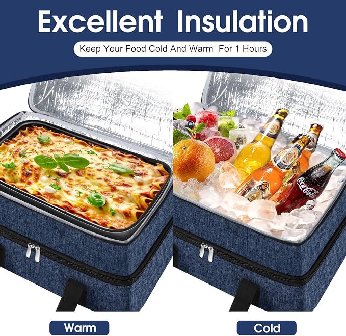 Double Insulated Casserole Carrier, Portable Casserole Carrier - Image 4