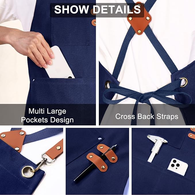 ZOMAO Chef Apron for Women Men - Image 6