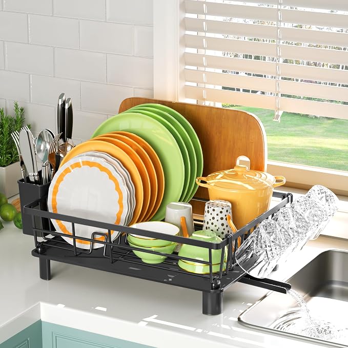 Dish Drying Rack, Dish Racks for Kitchen Counter, Detachable Dish Drainer by IMXSUMDA