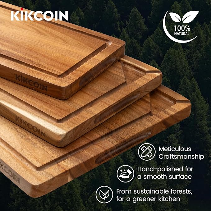 Kikcoin Acacia Wood Cutting Boards - Image 6