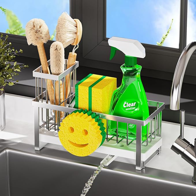 Sponge Holder for Kitchen Sink, Sink Caddy - Image 5