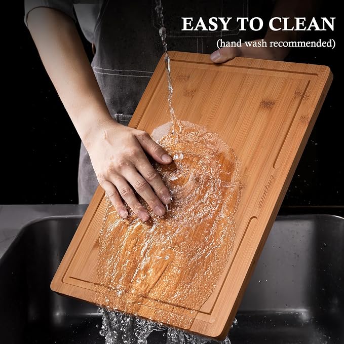 Empune Bamboo Cutting Board Set, Wood Cutting Boards - Image 8
