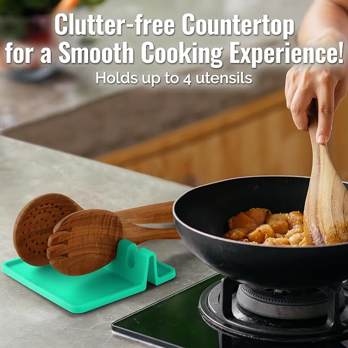 Zulay Kitchen Silicone Utensil Rest - Image 3