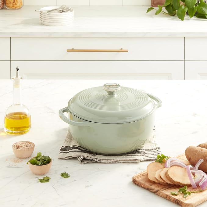 Lodge 4.5 Quart Enameled Cast Iron Dutch Oven - Image 8
