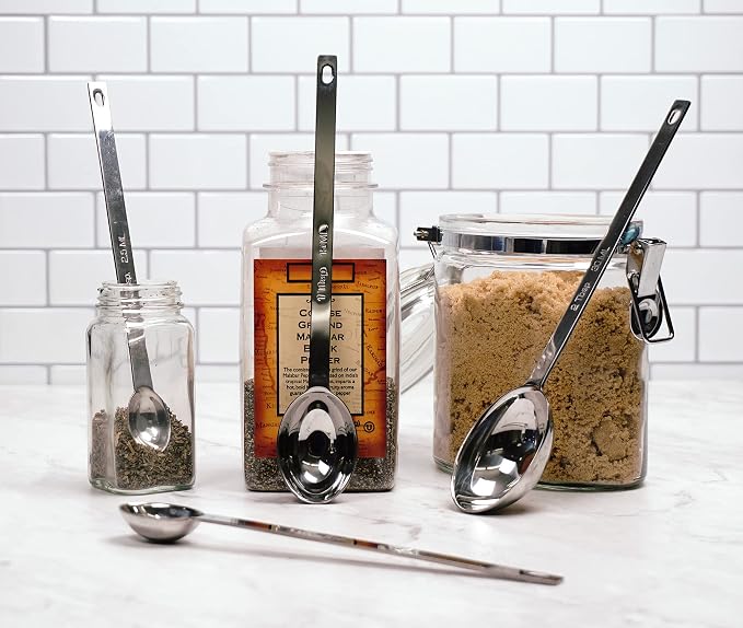 RSVP International Measuring Spoons, Stainless Steel - Image 4