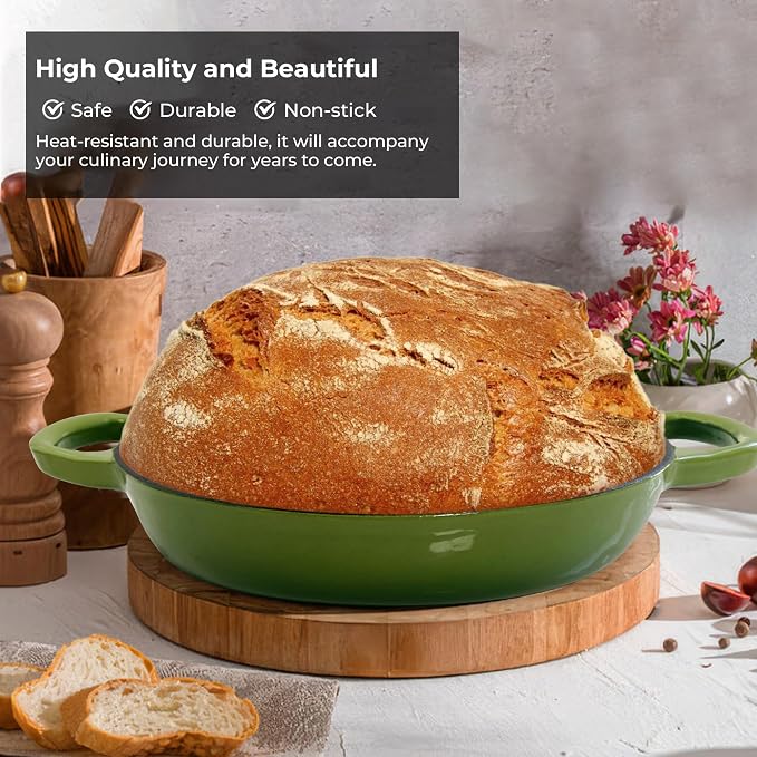 Cast Iron Bread Oven for Sourdough, 6Qt Bread Baking Pan - Image 4