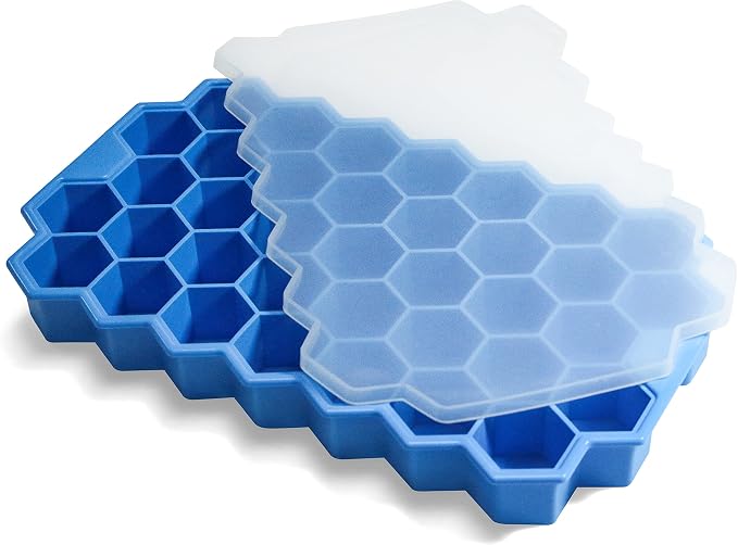 Ice Cube Trays for Freezer by BIDFUL
