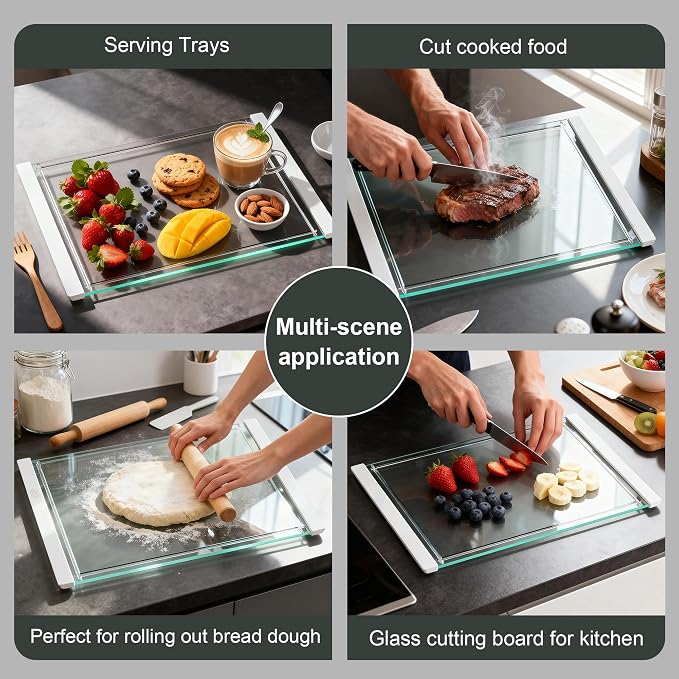 Tempered Glass Cutting Board Set - Image 3