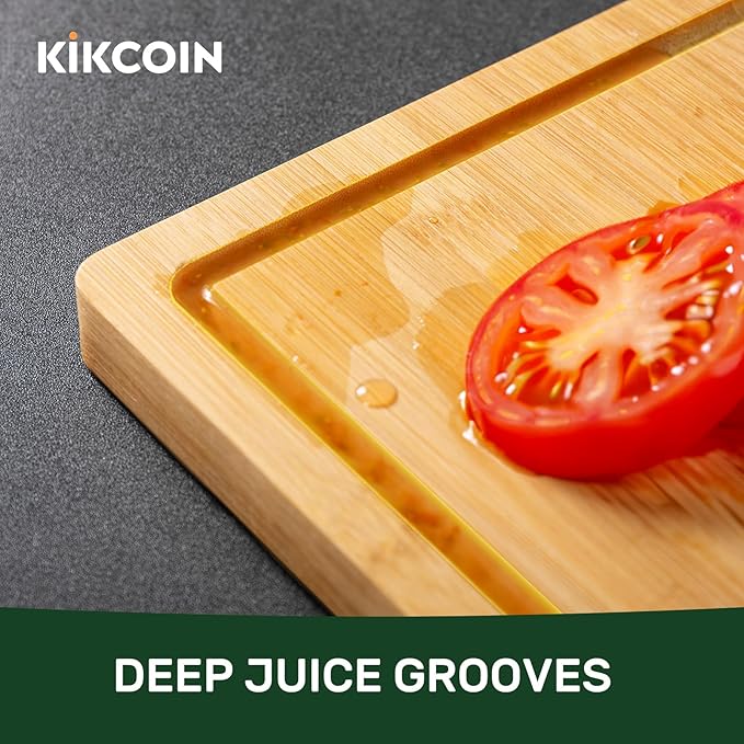 Kikcoin 20”×14” Bamboo Cutting Boards - Image 4