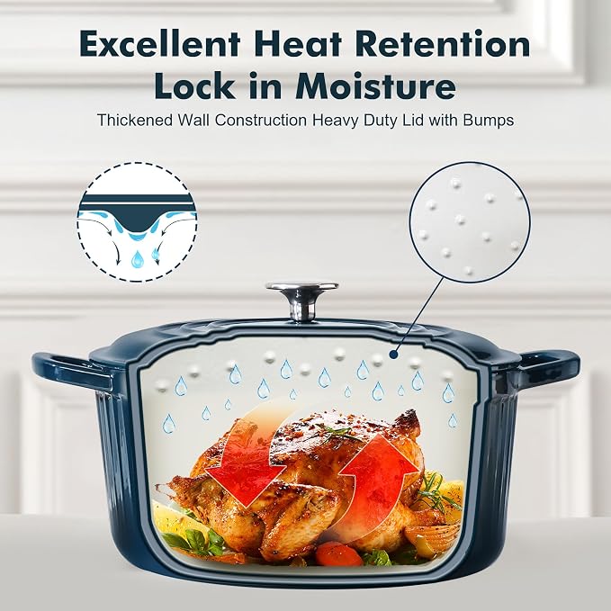 SENSARTE Enameled Cast Iron Dutch Oven Pot - Image 5