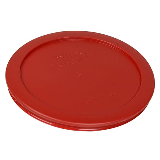 Pyrex 7201-PC 4-Cup Poppy Red Food Storage Replacement Lid - Image 2