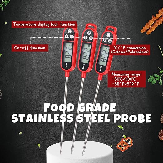 Copkim 6 Pcs Instant Read Meat Thermometer - Image 3