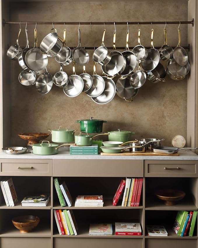Martha Stewart Castelle 10 Piece 18/8 Durable Stainless Steel Induction Safe - Image 8