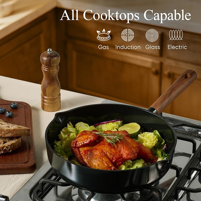 CAROTE 21pcs Cookware Set Nonstick Pots and Pans Set, Ceramic Cookware Set - Image 7