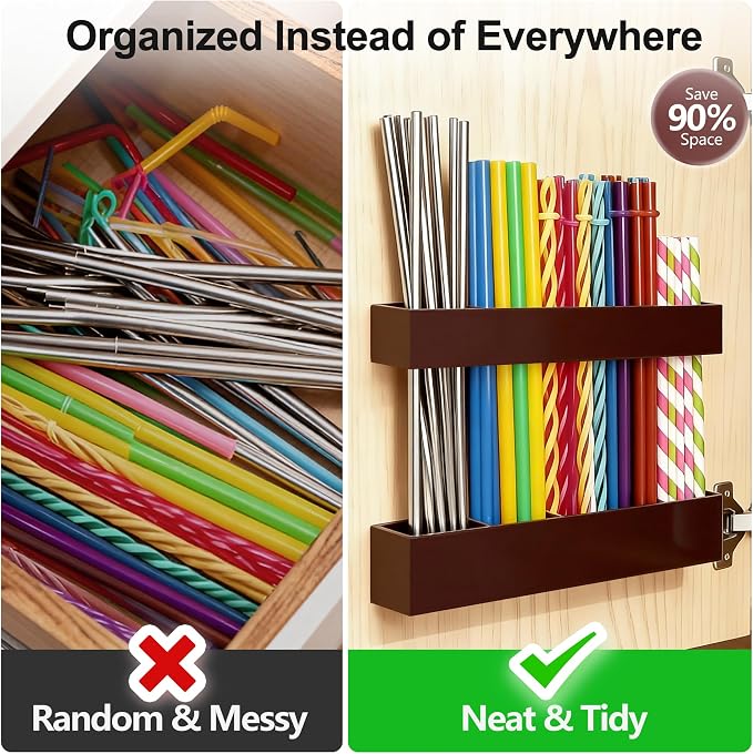 9.5” Large Acrylic Straw Holder - Image 6