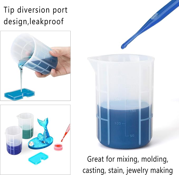 Gartful 300ml Mixing Cups for Epoxy Resin, Durable Pour Tool for Casting Molds - Image 5
