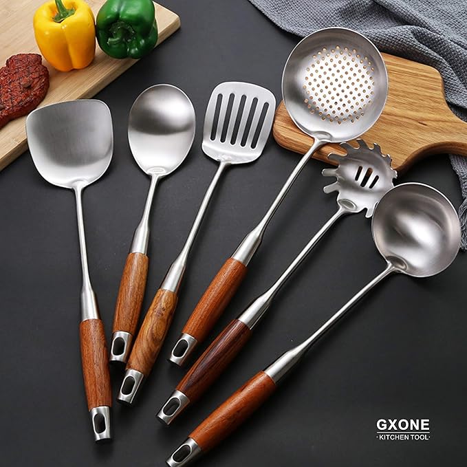 Slotted Spoon, 304 Stainless Steel Skimmer Spoon - Image 6