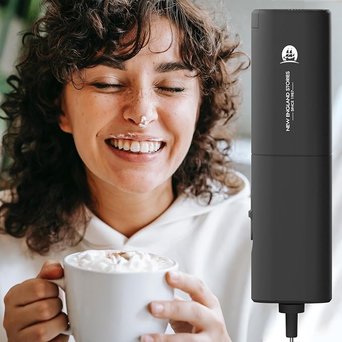 Powerful Milk Frother with Self-Stand Design, Handheld Foam Maker Mini Whisk - Image 6