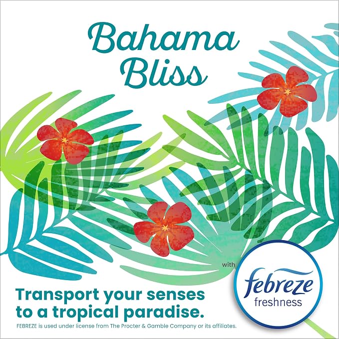 Glad Small Trash Bags 4 Gallon, Febreze Bahama Bliss Garbage Bags, Odor - Image 3