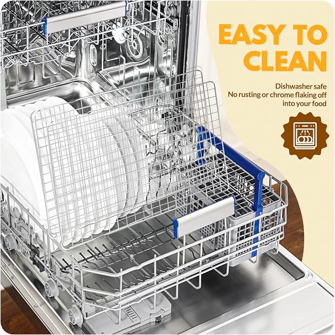 2 PCS Cooling Racks for Cooking and Baking, 15x10 Inches Stainless Steel - Image 5