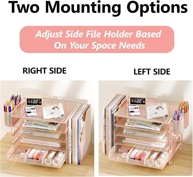 OPNICE Desk Organizer, 5-Tier Paper File Organizer - Image 2