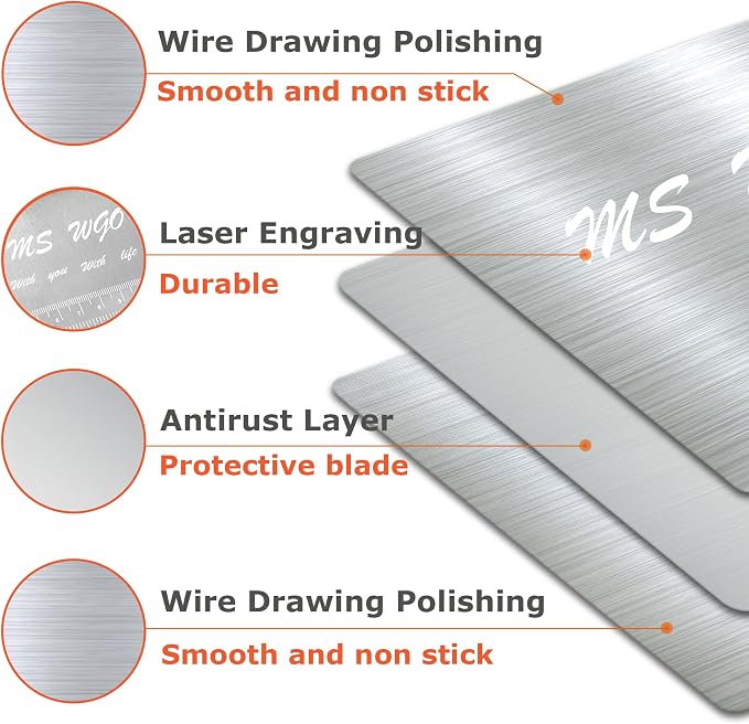 Pro Dough Pastry Scraper/Cutter/Chopper Stainless Steel Mirror Polished - Image 3