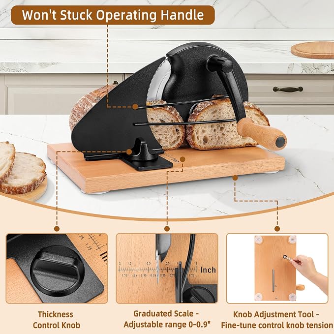 CAWIU Upgraded Manual Bread Slicer - Image 3