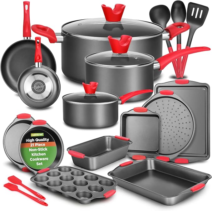 NutriChef 21-Piece Nonstick Cookware Set by NutriChef%E2%84%A2Kitchen