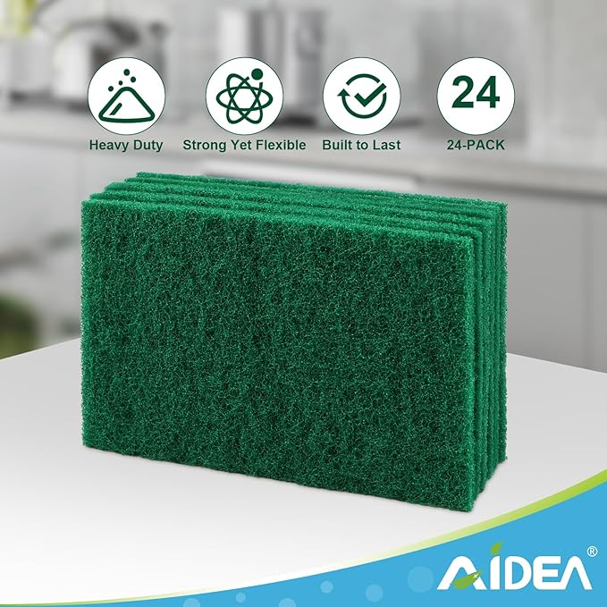 AIDEA Heavy Duty Scouring Pads, Dish Scrubber Pads - Image 6