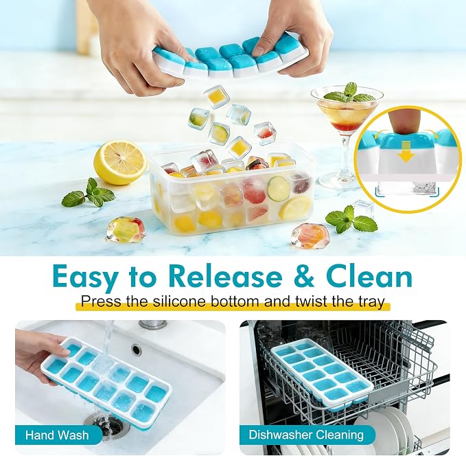 NFK Ice Cube Tray with Lid & Bin - Image 5