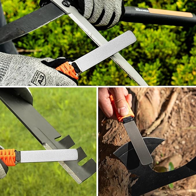 SHARPAL 181N Dual-Grit Diamond Sharpening Stone File Garden Tool Knife Sharpener - Image 5