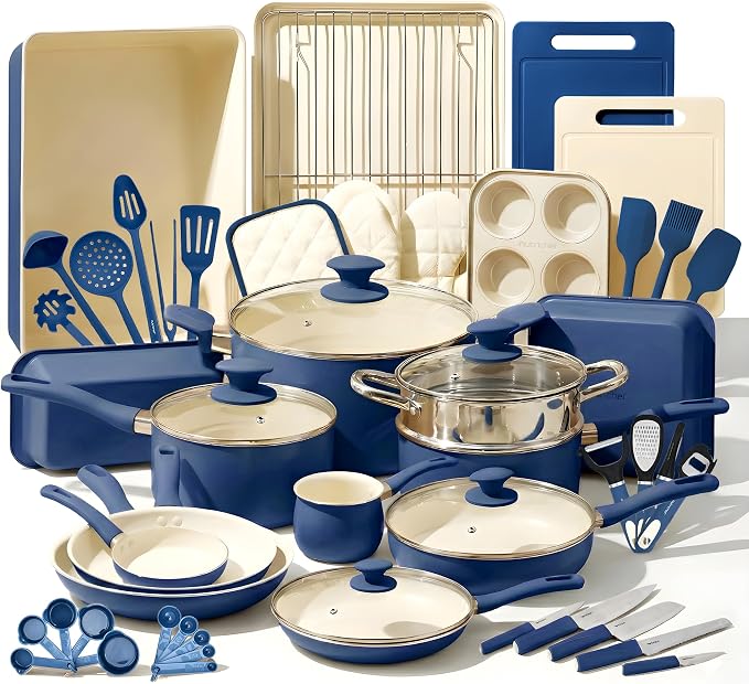 Nutrichef 54 Piece Professional Grade Complete Home Kitchen Cookware Set by NutriChef%E2%84%A2Kitchen