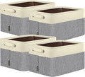 BALEINE 4 Pack Fabric Closet Storage Bins by BALEINE