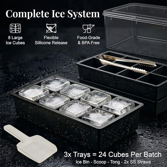 Large Silicone Ice Cube Tray - Image 3