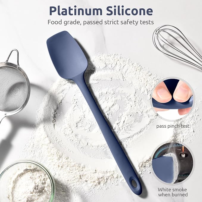 U-Taste Extra-Long 600ºF Heat Resistant Spatula Spoon: 14" Silicone Spoonula - Image 3