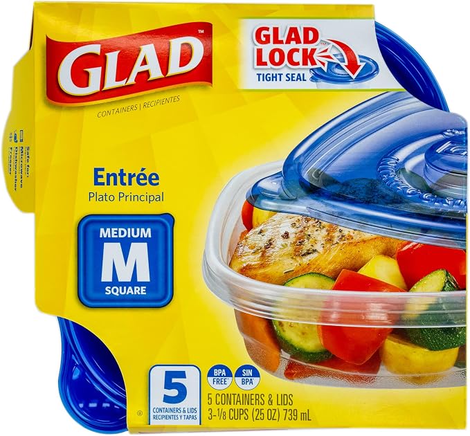 Glad GladWare Entree Food Storage Containers - Image 3