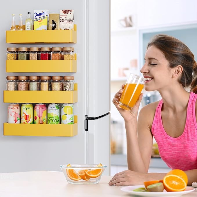 Mystozer Magnetic Spice Rack for Refrigerator, Kitchen Organizer and Storage - Image 5
