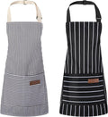2 Pack Stripes Kids Apron, Kids Cooking Aprons by XLSXEXCL