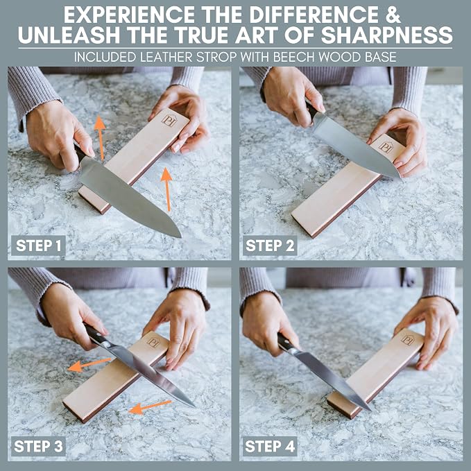 PATENTED ORIGINAL ADJUSTABLE ROLLING KNIFE SHARPENER KIT: Adjustable Height - Image 6