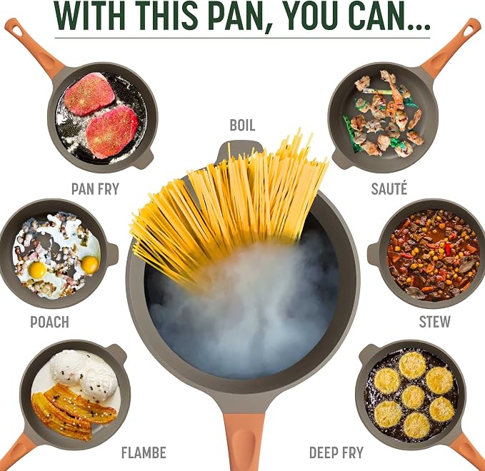 Goodful All-in-One Pan, High-Performance Cast Construction, Dishwasher Safe - Image 3