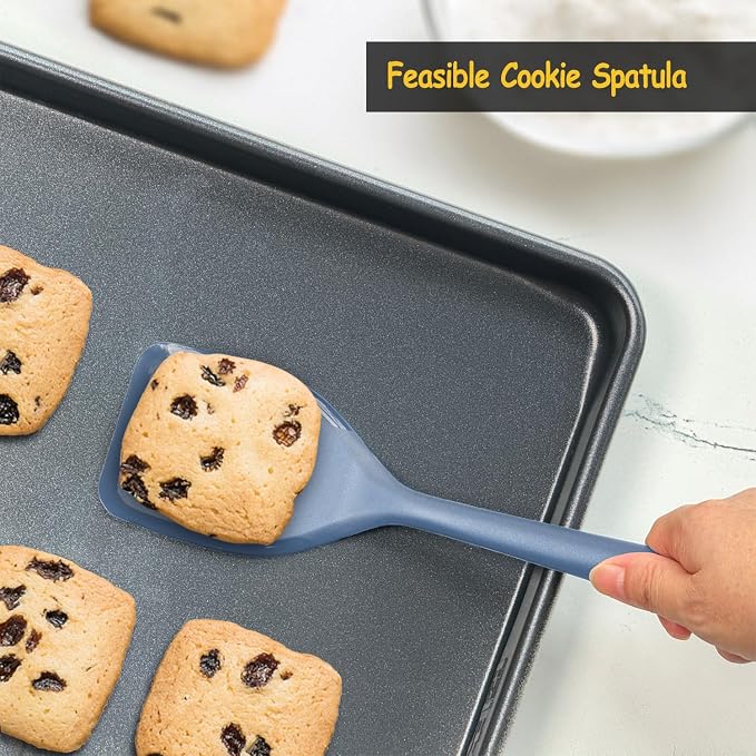 Silicone Spatula Set, 600°F Heat Resistant Silicone Spatula Turner Flipper - Image 8
