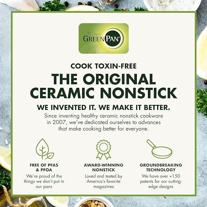 GreenPan Canterbury Hard Anodized Healthy Ceramic Nonstick, 10 Piece Cookware - Image 4