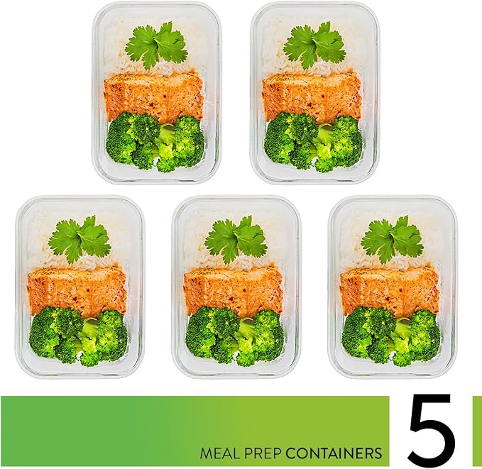 Prep Naturals Glass Meal Prep Containers - Image 2