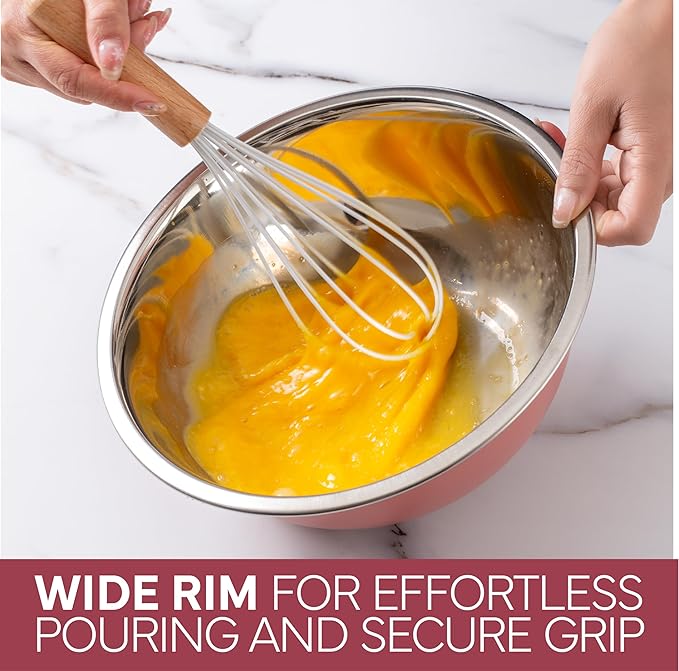 COOK WITH COLOR Stainless Steel Mixing Bowls Set - Image 5