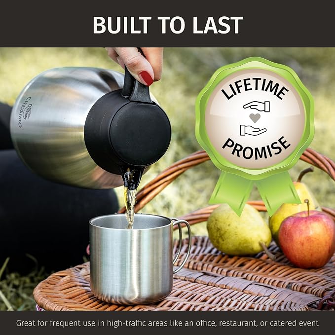 Thermal Coffee Carafe 2L / 68 oz – Updated 2025 Model – Insulated Stainless - Image 8